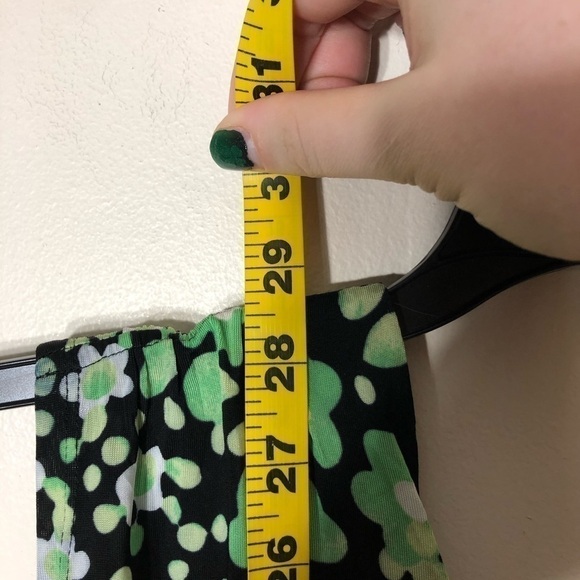 Tracy Reese Green Floral Top Sz P - Picture 7 of 7